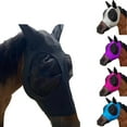 thumbnail image 1 of Breathable Horse Fly Mask with Full Ears Protection, Smooth Elastic UV Shield for Summer, Blocks Flies and Sun for Riding, Training and Pasture, Comfort Fit, 1 of 5
