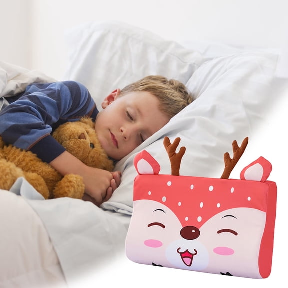 Breathable Ice Silk Cooling Pillow with Ergonomic Neck Support,Summer Cooling Memory Foam Pillow for Daycare Naptime and Youngster Sleep,Hypoallergenic and Washable Youngster's Bed Pillow