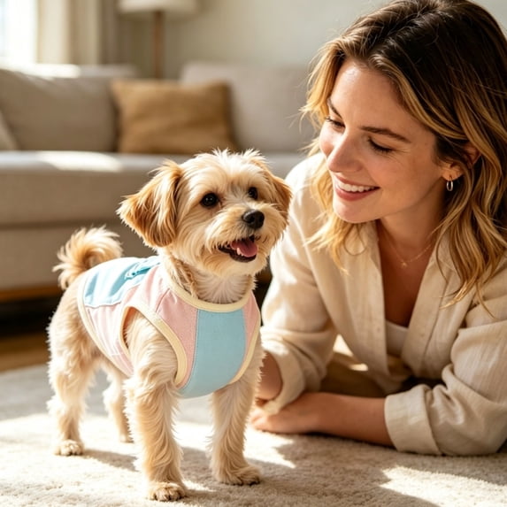 Breathable Ice Silk Dog Cooling Vest, UV Protection Lightweight Summer Puppy T-Shirt, Cooling Pet Apparel for Outdoor Walks