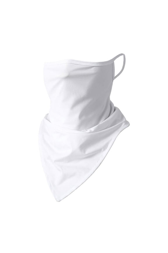 Breathable Ice Silk Ear-Hanging Triangle Mask, Sun Protection Face Scarf Bandana for Outdoor Cycling Running, Multipurpose Head Scarf, Lightweight & Comfortable