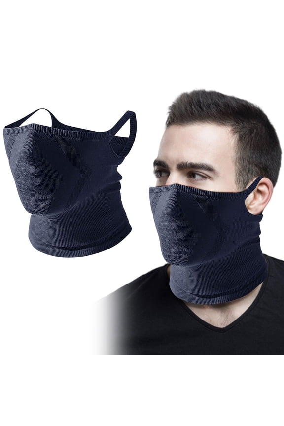 Breathable Ice Silk Motorcycle Riding Face Mask, Windproof Sun Protection Neck Gaiter With Ear Loops For Outdoor Cycling And Sports