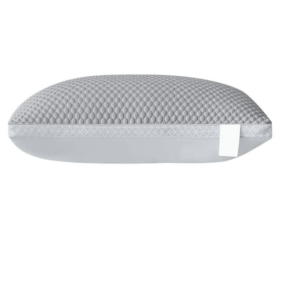 Breathable Ice Silk Pillow, Gray Cooling Pillow Core for Summer, Cervical Support Pillow for Home and Campus