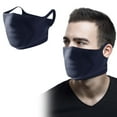 thumbnail image 1 of Navy Ice Silk Face Mask - Breathable Windproof Ear Hanging Mask, Sunscreen Warm Mask for Motorcycle Riding Outdoor Activities, 1 of 4