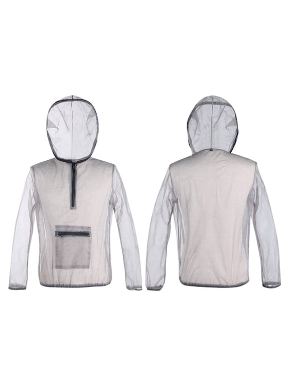 Breathable Insect Resistants Jacket,Outdoor with Hat,Keep from Bee And Mosquito Bites,Mesh Clothing,Fishing And Insect Resistants Clothing,Beekeeping with Veil,Professional Bee Suit for Men Women