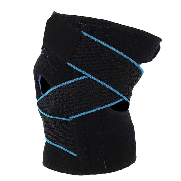 Breathable Knee Support Compression Sleeve Joint Stabilizer Guard for Basketball Running Cycling Sports & Outdoors - 9.06 x 7.48 Inches / 23.0 x 19.0 cm One Size Fits All