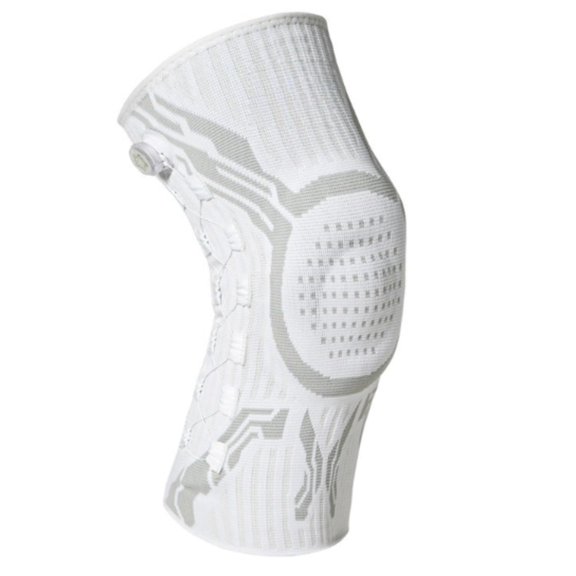 Breathable Knit Compression Knee Sleeve with Dual Adjustable Stabilizer Straps, Flexible Knee Support Brace for Men Women Running Ball Games Gym Training