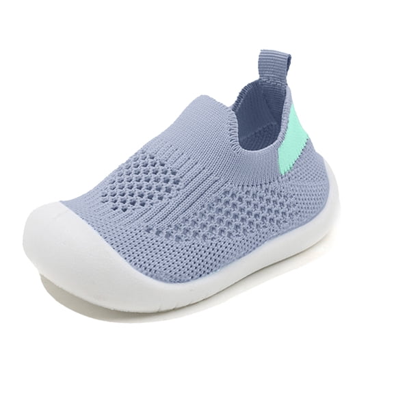 "Breathable Knit Fabric Toddler Sock Shoes with Soft Rubber Sole for Maximum Comfort and Ventilation during Early Walking Stages"