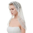 thumbnail image 1 of Breathable Lace Face Veils For Brides Mantilla Suitable For Weddings And Event Bridal Wrap, 1 of 9
