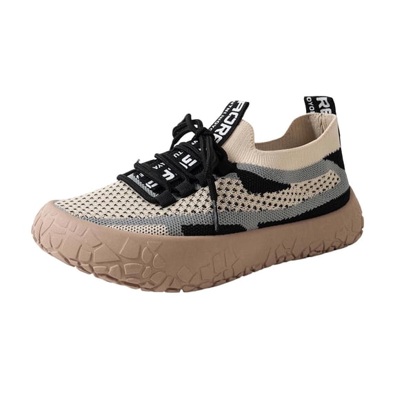 Breathable Lace Up Platform Casual Walking Shoes Comfortable Lightweight Sneakers for Everyday Wear Women's