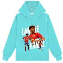 Breathable Lamine Yamal Graphic Sweatshirt Hoodie Pullover for School Student Sports Casual