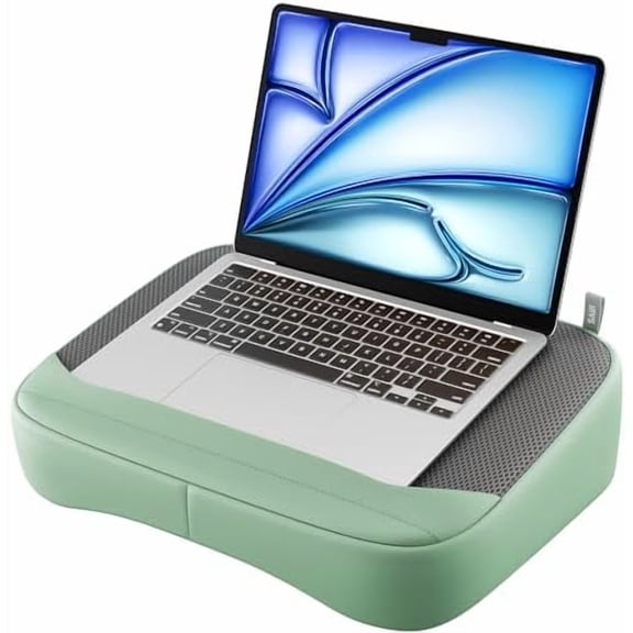 Breathable Laptop Pillow, Ultra Lightweight Lap Desk with Cushion, Computer Pillows for Laptop with Partitioned Storage Bag, Designer Stopper - Lap Pad Fits up to 15.6 Inch Laptops$$Office