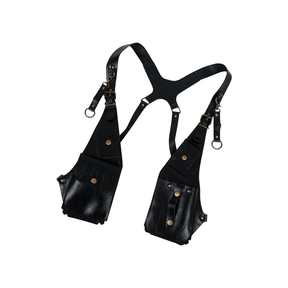 Breathable Leather Camera Harness With Sponge Padding, Double Adjustable Straps For DSLR Equipment