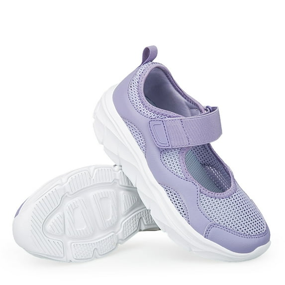 Breathable Lightweight Adjustable Diabetic Shoes Wide Width Air Cushion Walking Sneakers for Women Swollen