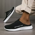 thumbnail image 1 of Men's Slip On Hollow Out Casual Shoes Breathable Lightweight Solid Comfy For Outdoor Walking Fishing, 1 of 9