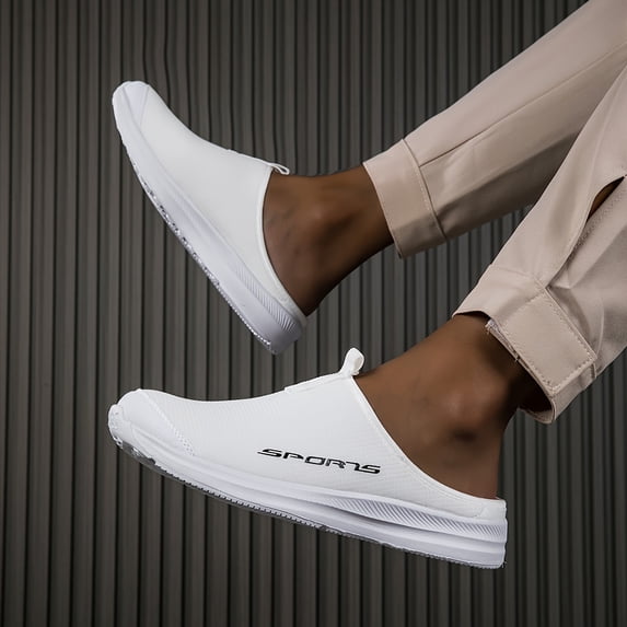 Breathable Lightweight Solid Men's Slip On Casual Shoes - Comfy For Outdoor Walking Fishing