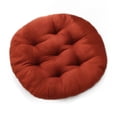 thumbnail image 1 of Breathable Linen Chair Seat Cushion, Thick Padded All Season Comfort Pad, Non-Slip Bottom Washable Cover for Office Dining Vanity Desk Chairs, 1 of 3