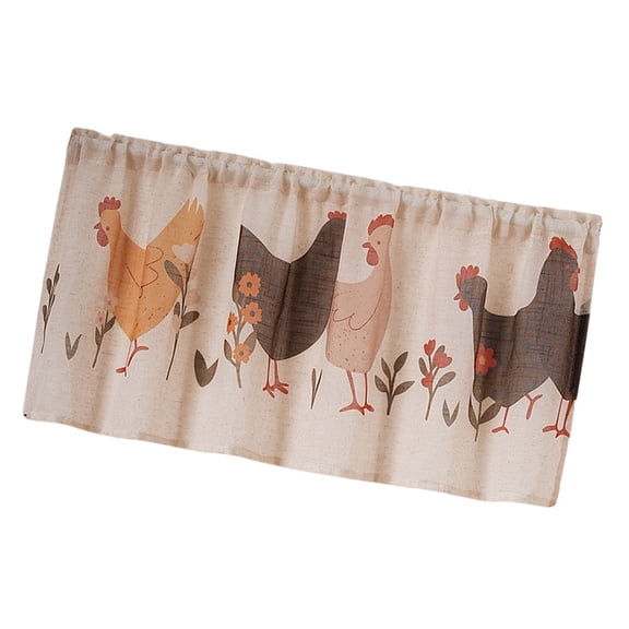 Breathable Linen Fabric Curtain With Simple Print For Studio Apartment Organization Drap