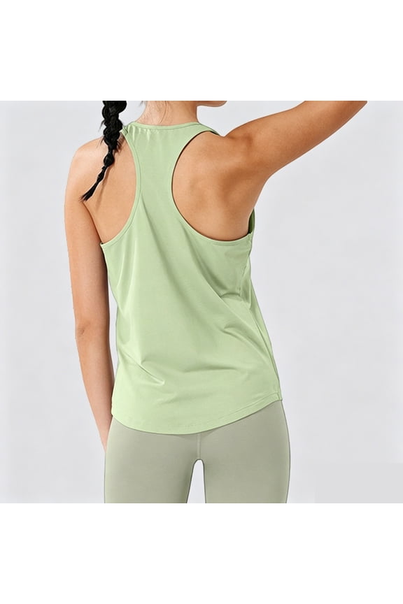Breathable Loose Fit Tank Top for Sleeveless Gym Vest with Open Back Lightweight Athletic Tankini Alternative for Fitness and Everyday Wear Women Top Tops for Women Beach Tops for Women with Sayings