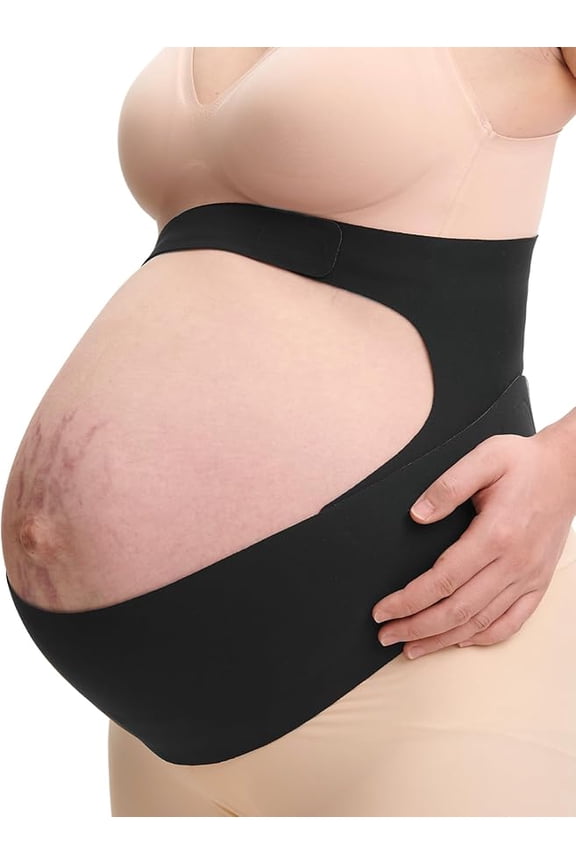 Breathable Maternity Support Belt, Pregnancy Belly Band for Back, Waist & Pelvic Support (M)