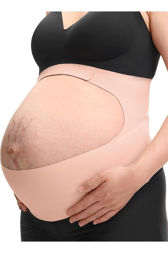 Breathable Maternity Support Belt, Pregnancy Belly Band for Back, Waist & Pelvic Support (M)