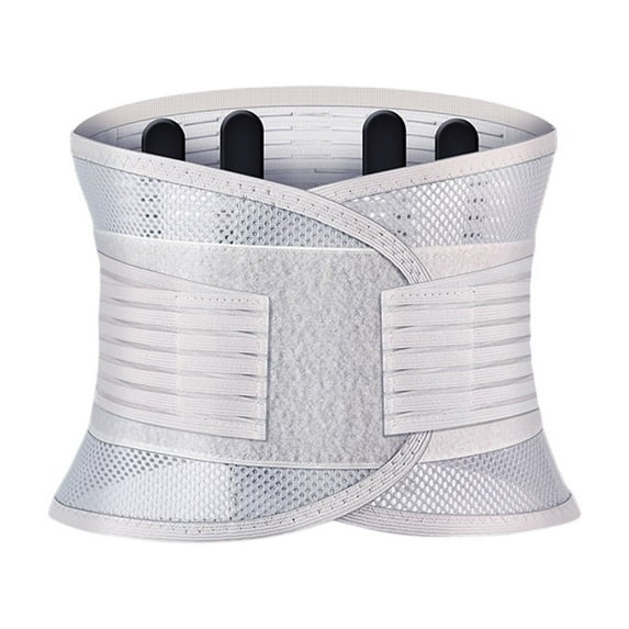 Breathable Mesh Abdominal Support Belt (XXL) - High Elasticity Waist Trainer for Postpartum & Fitness - Silver