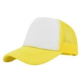 thumbnail image 1 of Breathable Mesh Adjustable Trucker Hat, Quick Dry Unisex Snapback Sun Cap, Vintage Outdoor Sports Headwear, Lightweight Brim Cap for Summer Hiking, Fishing, Workout and Outdoor Leisure,Yellow, 1 of 9