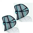thumbnail image 1 of Breathable Mesh Back Support,Black Lumbar Support Double Adjustable Straps and Ergonomic Designed,to Improves Posture,Mitigates Back Bain (2 Pack), 1 of 7