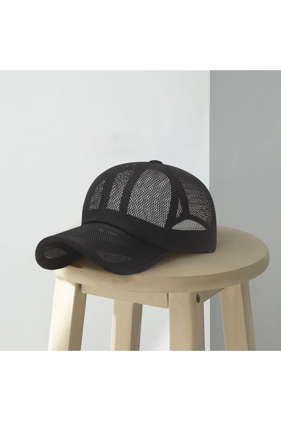 Breathable Mesh Baseball Cap, Adjustable Unisex Sun Hat for Running Golf Fishing, UPF 50+ UV Protection Outdoor Sports Visor