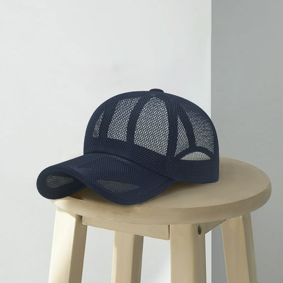 Breathable Mesh Baseball Cap, Men And Women Baseball Cap Adjustable Cap Circumference Outdoor Sports Sun Hat