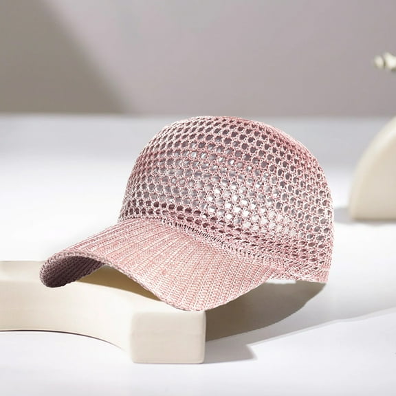 Breathable Mesh Baseball Cap Men Women Adjustable Sun Hat Lightweight Outdoor Summer Cap with Ventilation Holes