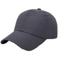 thumbnail image 1 of Breathable Mesh Baseball Cap for Men Women Solid Color Visor Comfortable Adjustable Baseball Hat Outdoor Sports Running Lightweight Trucker Hat Cool Summer Sun Hat Quick Drying Sport Cap, 1 of 2