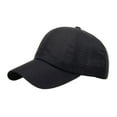 thumbnail image 1 of Breathable Mesh Baseball Cap for Women and Men for Outdoor Activities, Adjustable Quick Dry Sun Hat for Hiking Fishing and Golf, Unisex Basic Sports Cap with Ventilated Panels,Black, 1 of 8