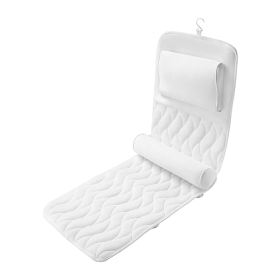 Breathable Mesh Bath Mat with Lumbar Pillow and Adjustable for Relaxation