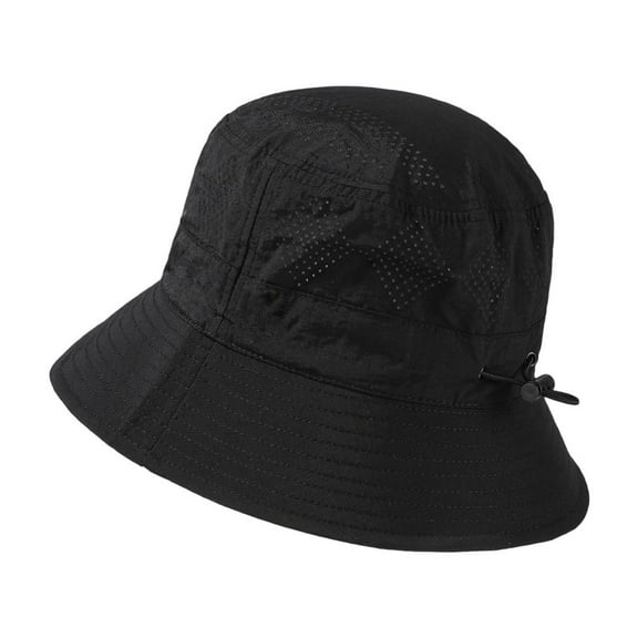 Breathable Mesh Bucket Hat For Men Women Summer Outdoor Sun Casual Adjustable Unisex Fisherman Hat Men's Rain Cap Has Gentlemen Garden Hat Ladies Straw Hat Round Sun Hat Foldable Men's Summer Hat Knit