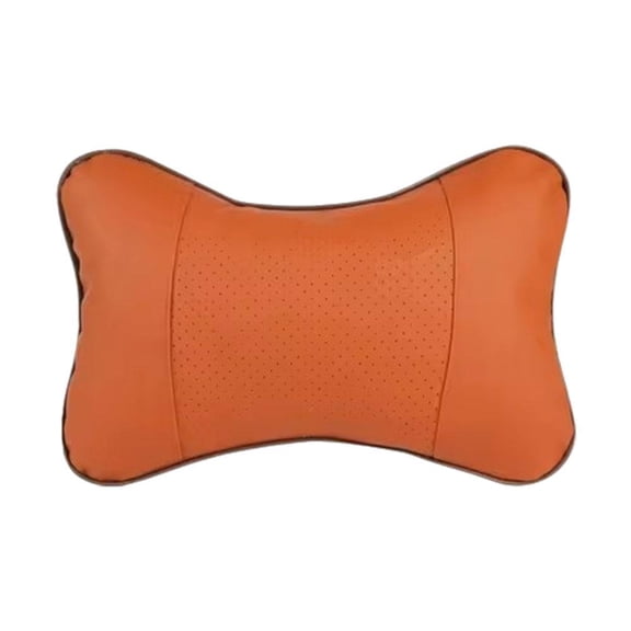 Breathable Mesh Car Neck Pillow, PU Leather Head Rest for Driving, Comfortable