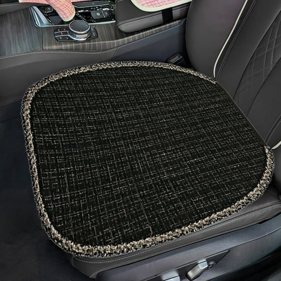 Breathable Mesh Car Seat Cushion for All Seasons - Premium Polyester Comfort Support with Ventilation Holes, Durable Ergonomic Design for Driving Ease (55x48x1cm)