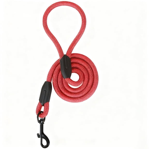 Breathable Mesh Dog Leash, Durable Polyester Mesh Walking Leash with Bolt Snap Clasp for Small Medium Large Dogs, Pink(Red,120cm)
