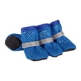 thumbnail image 1 of Breathable Mesh Dog Shoes Pet Booties - Soft Sole Comfortable Protector for Small Medium Large Dogs Cats Outdoor Walking Reflective - Blue, 1 of 4
