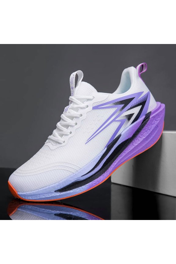 Breathable Mesh Gradient Cushion Midsole Road Racing Running Sneakers