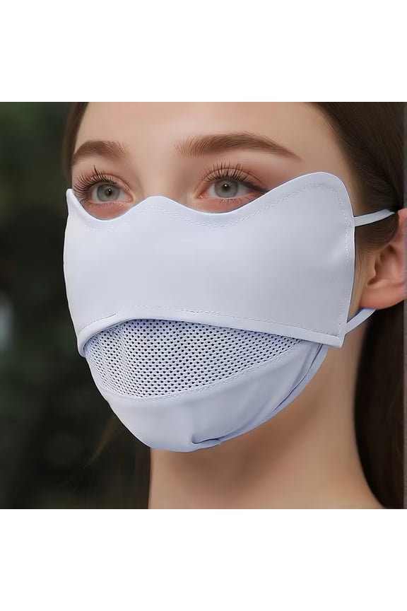 Breathable Mesh Ice Face Mask with Precision Eye Opening for Cooling Puffiness Relief Sinus Pressure Skincare Recovery
