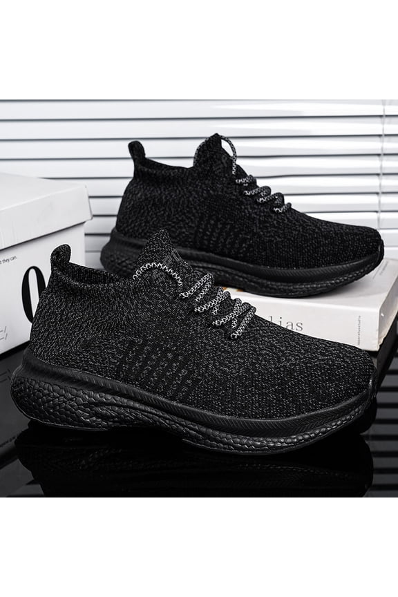 Breathable Mesh Men's Running Shoes, Summer Casual Athletic Footwear, soft elastic cushion, anti-slip design for outdoor jogging, gym training and everyday casual outfits