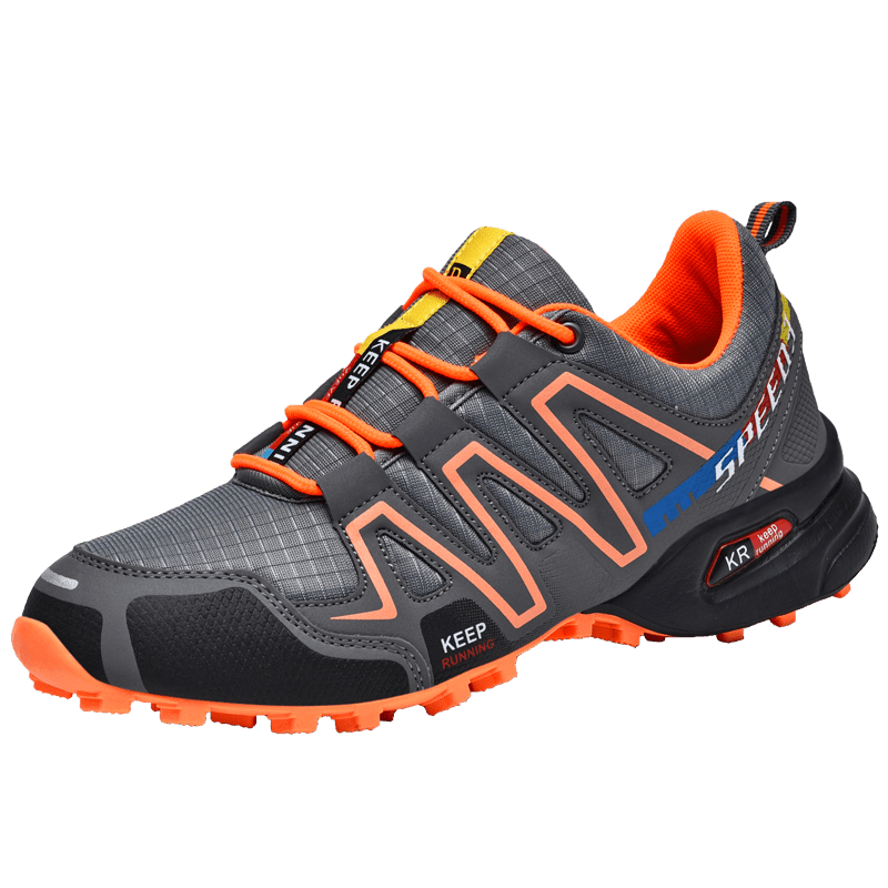 Breathable Mesh Men’s Summer Hiking Shoes Comfort Cushioning Non Slip Sole Outdoor Mountain Sneakers Wear Resistant Durable Footwear for Camping Trail Walking Adventure