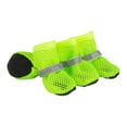 thumbnail image 1 of Breathable Mesh Pet Shoes Soft Sole Dog Booties Comfortable Protector for Dogs and Cats Ideal for Outdoor Walking with Reflective Strips 4PCS, 1 of 4