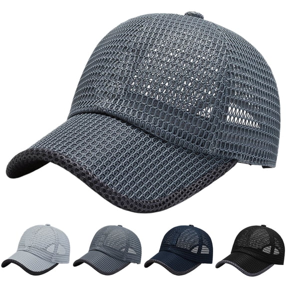 Breathable Mesh Running Baseball Cap for Men Women Full Ventilation Summer Hat