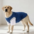thumbnail image 1 of Breathable Mesh Shed Resistant Basketball Style Sports T-Shirts for Medium & Large Dogs(L,Blue), 1 of 8