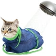 thumbnail image 1 of Breathable Mesh Shower Bag - Anti Scratch Adjustable Grooming for Nail Trimming, Bathing - Polyester Soft Cat Washing, 1 of 7