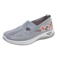 thumbnail image 1 of Breathable Mesh Slip On Casual Shoes, Fashion Round Toe Summer Non Slip Walking Sneakers, Lightweight Comfort Footwear, 1 of 8
