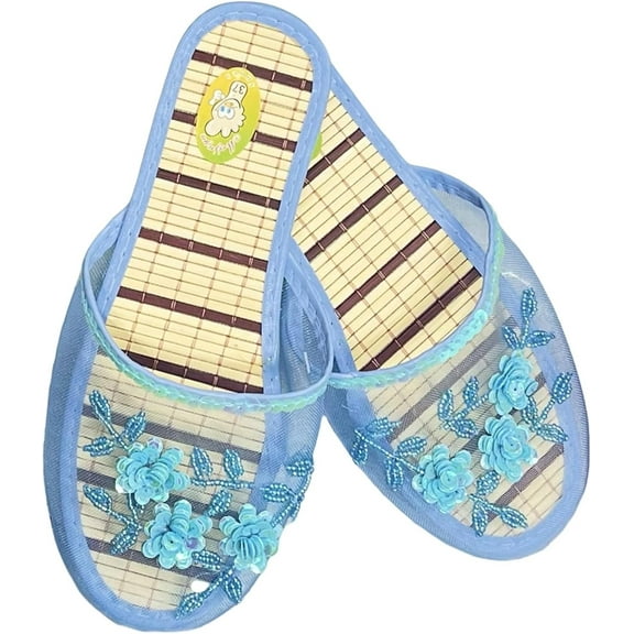 Breathable Mesh Slippers for Women - Lightweight Flat Indoor House Shoes | Comfortable for Home, and Lounge