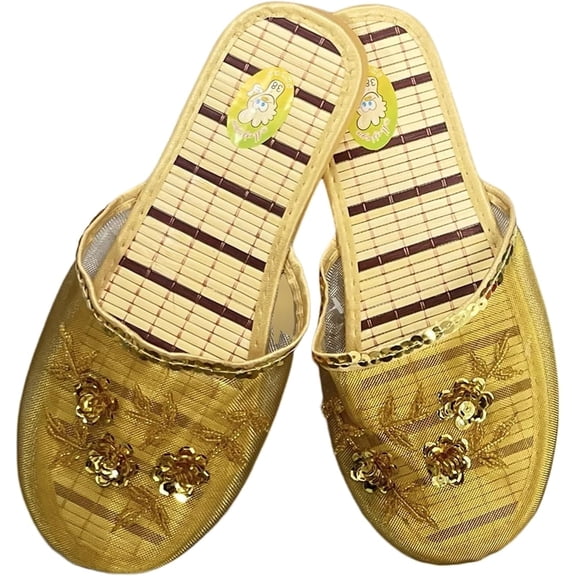 Breathable Mesh Slippers for Women - Lightweight Flat Indoor House Shoes | Comfortable for Home, and Lounge