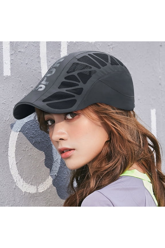 Breathable Mesh Sports Cap,Quick Dry Adjustable Baseball Hat Lightweight Running Cycling Gym Outdoor Cap